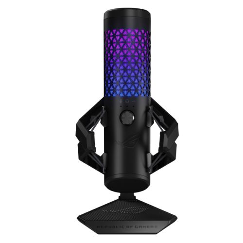 Asus ROG Carnyx USB Gaming Microphone, Studio-Grade 25mm Condenser, 192kHz/24-bit, High-Pass Filter, Pop Filter, Metal Mount, RGB Lighting, Black Asus ROG Carnyx USB Gaming Microphone, Studio-Grade 25mm Condenser, 192kHz/24-bit, High-Pass Filter, Pop Filter, Metal Mount, RGB Lighting, Black